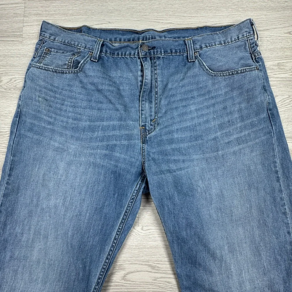 Levi's Mens Jeans 569 Loose Straight Leg Medium Wash Blue W42 L32 Denim